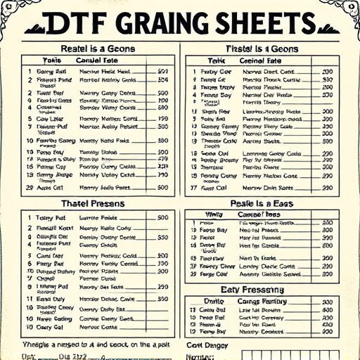 DTF gang sheets