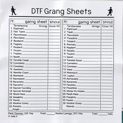 DTF gang sheets