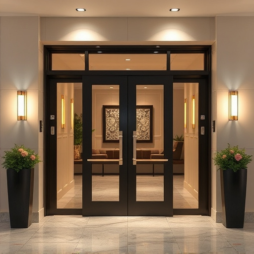 glass doors