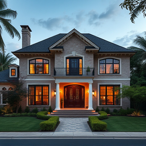 luxury house exterior