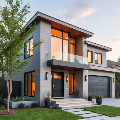 modern home exterior