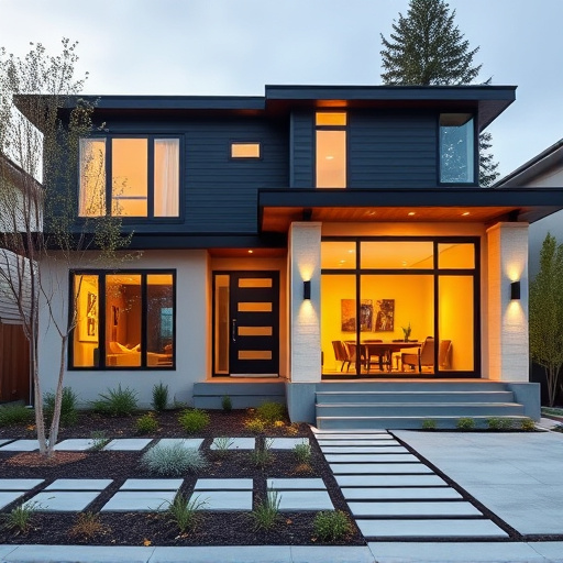 modern home exterior