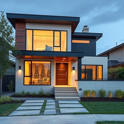 modern home exterior