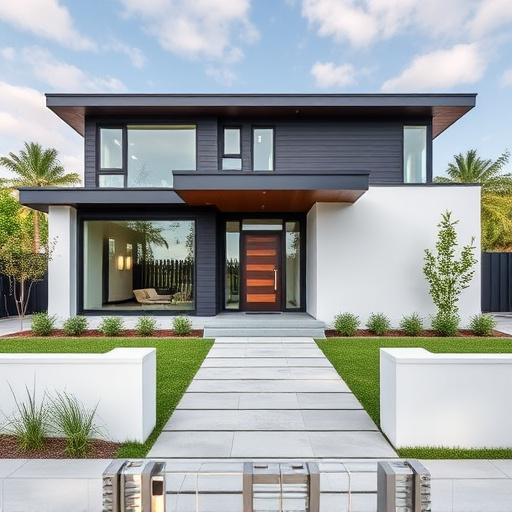modern home exterior