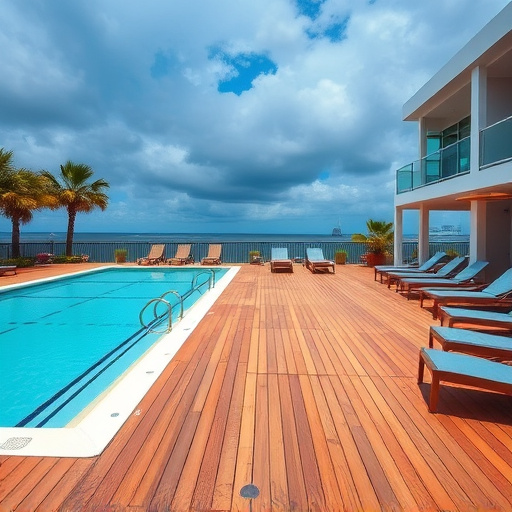 pool deck