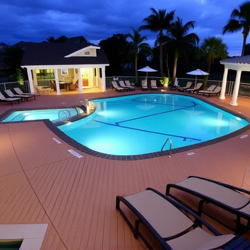pool deck