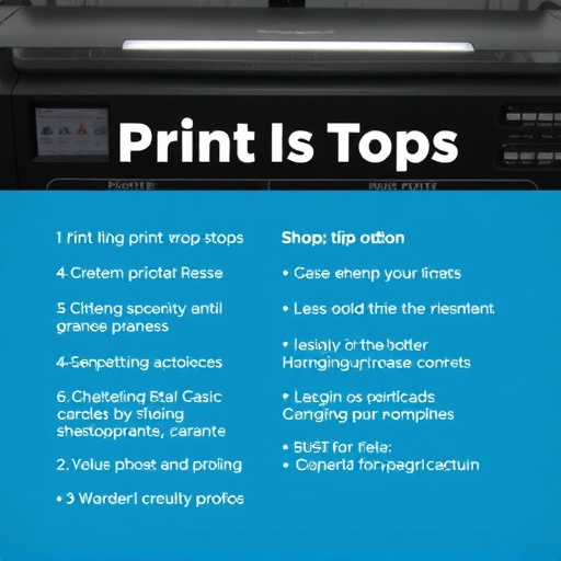 print shop tips