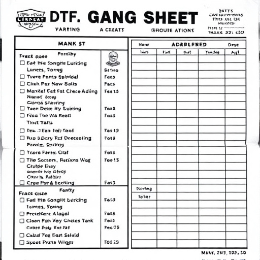 DTF gang sheets