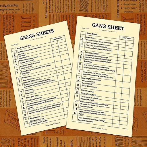 DTF gang sheets
