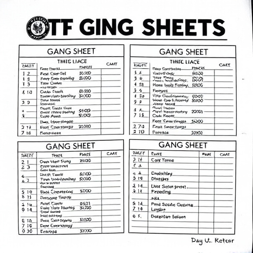 DTF gang sheets