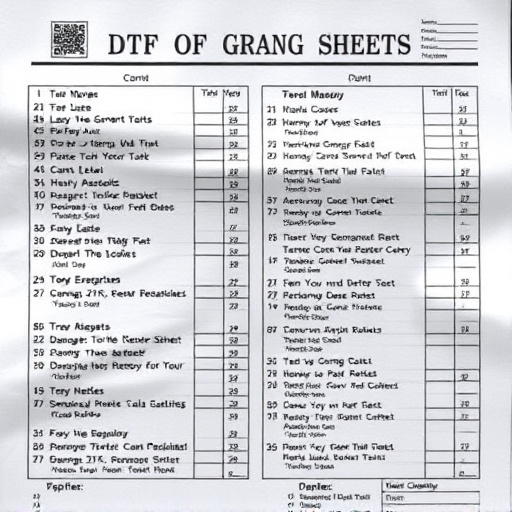 DTF gang sheets