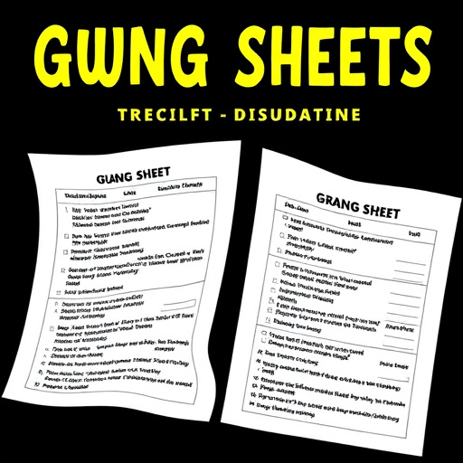 DTF gang sheets
