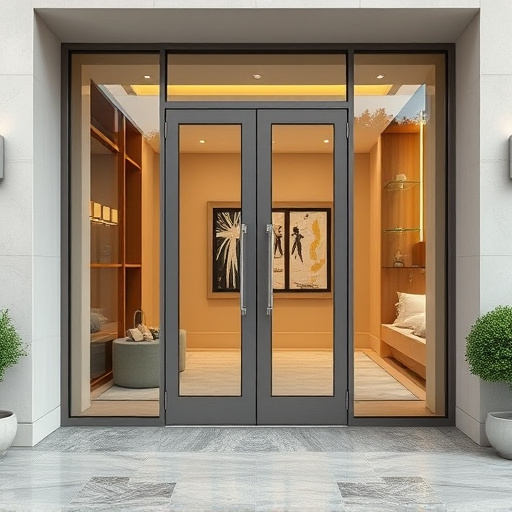 glass doors