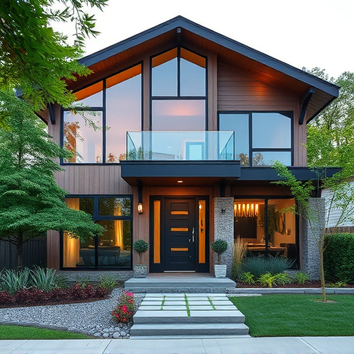 modern home exterior