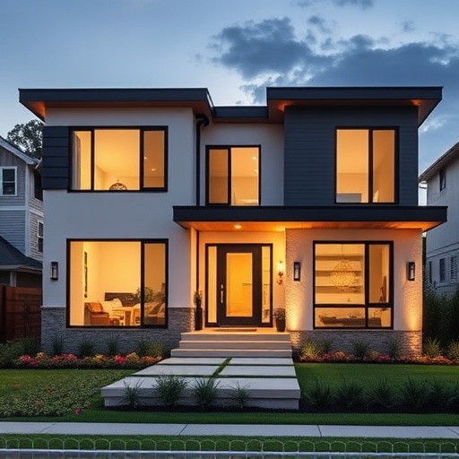 modern home exterior