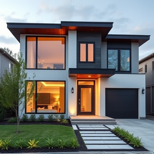 modern home exterior