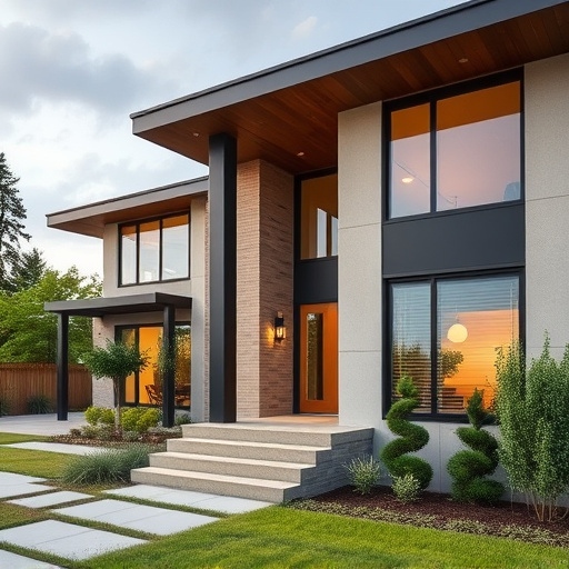 modern home exterior
