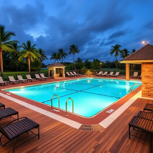 pool deck