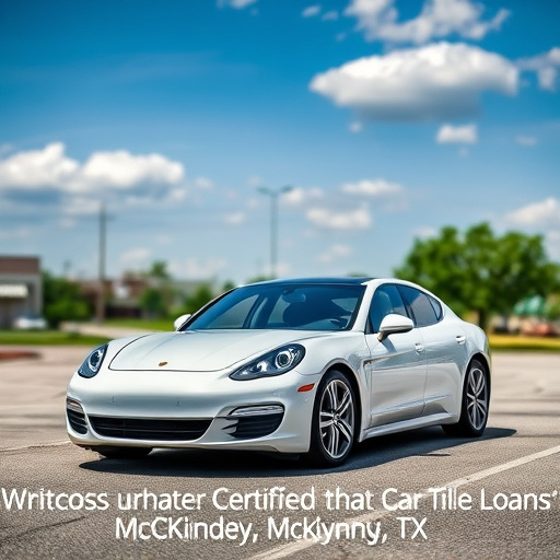 certified car title loans lender mckinney tx