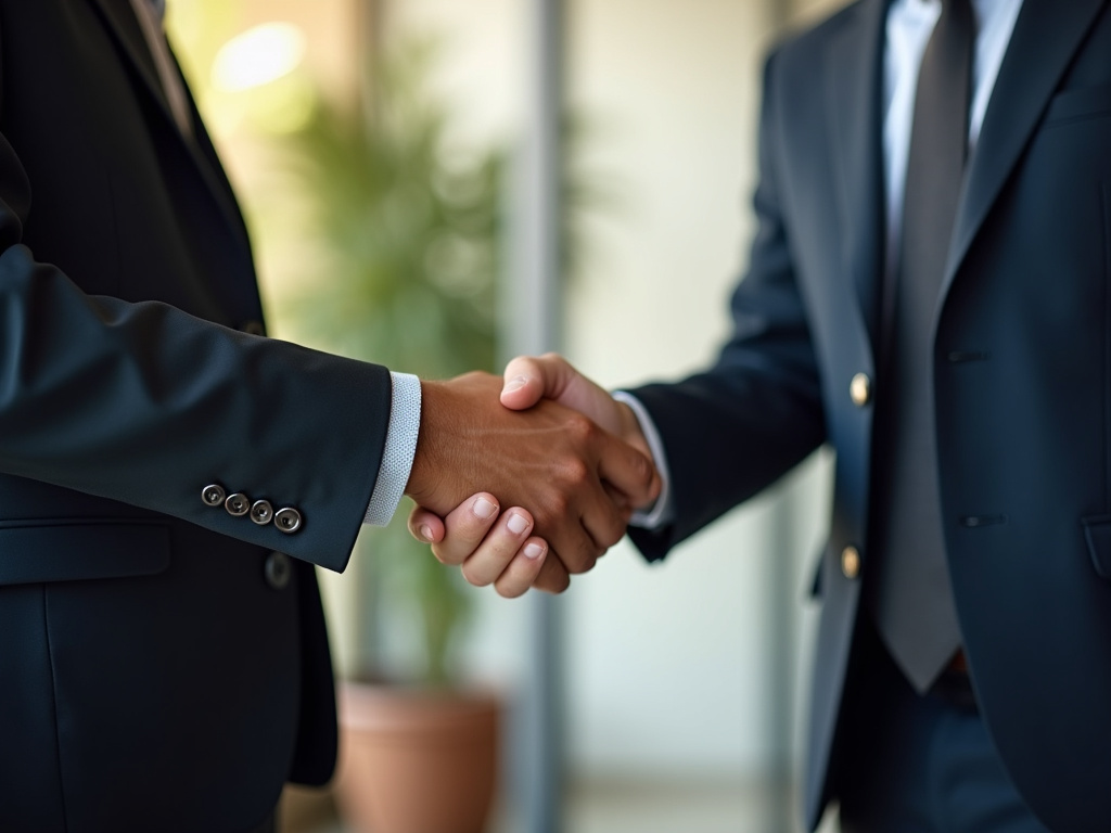 Attorney shaking hands — accident lawyer phoenix
