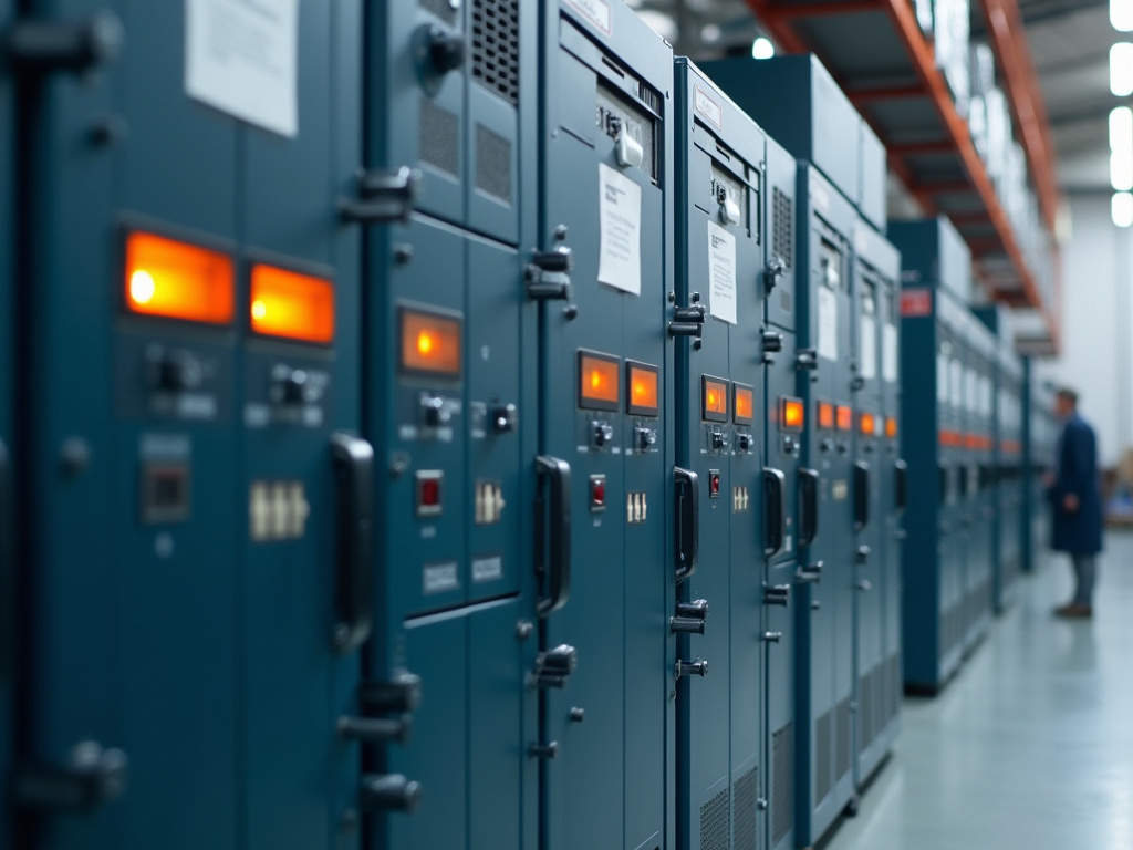 Battery storage bank — off-grid infrastructure lighting
