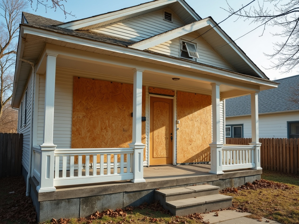 Boarded up house — hurricane windows palm beach gardens fl