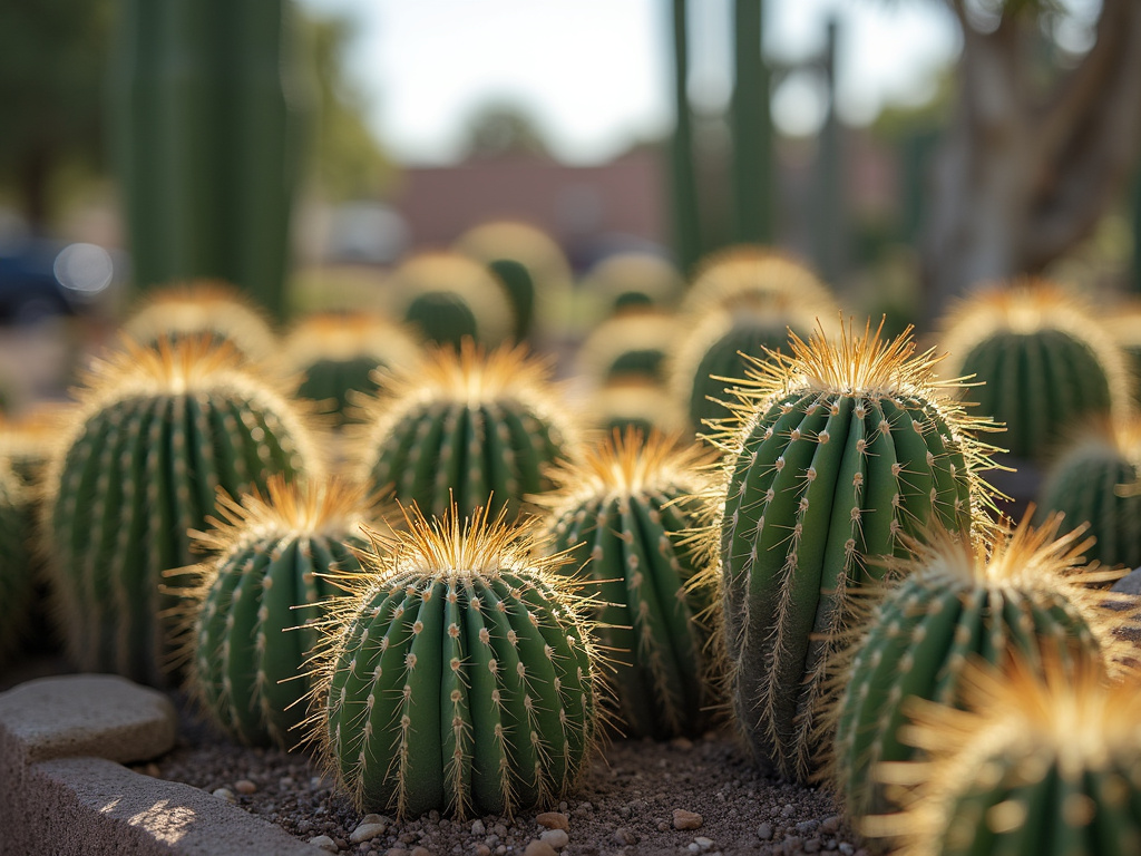 Cactus campus landscaping — student living in Tucson