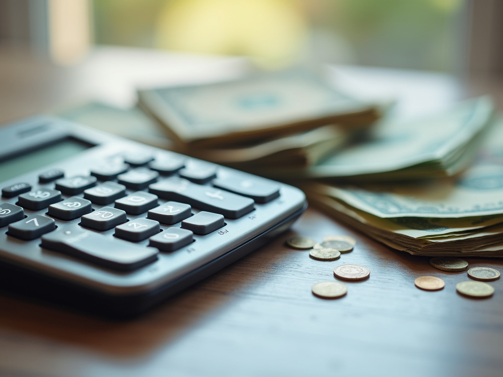 Calculator and bills — Missouri title loans