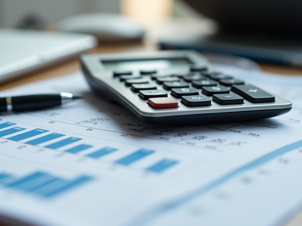 Calculator with paperwork — Washington title loans