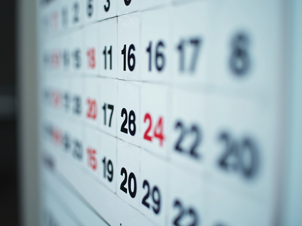 Calendar with dates — spinal cord injury lawyer phoenix