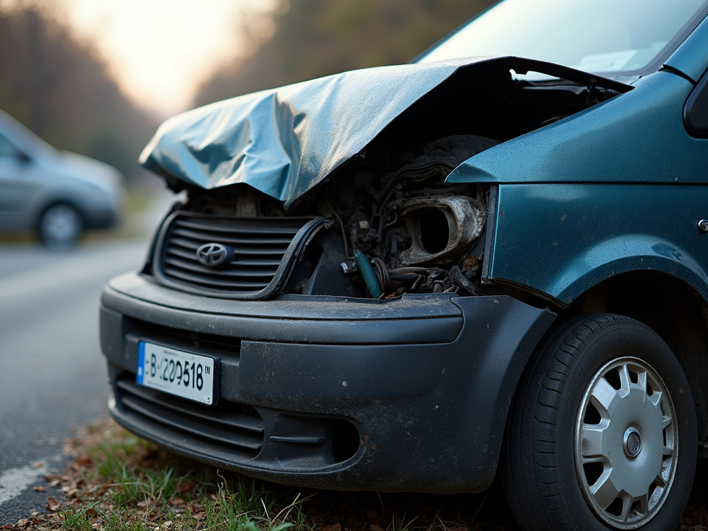 Car accident wreckage — accident lawyer phoenix