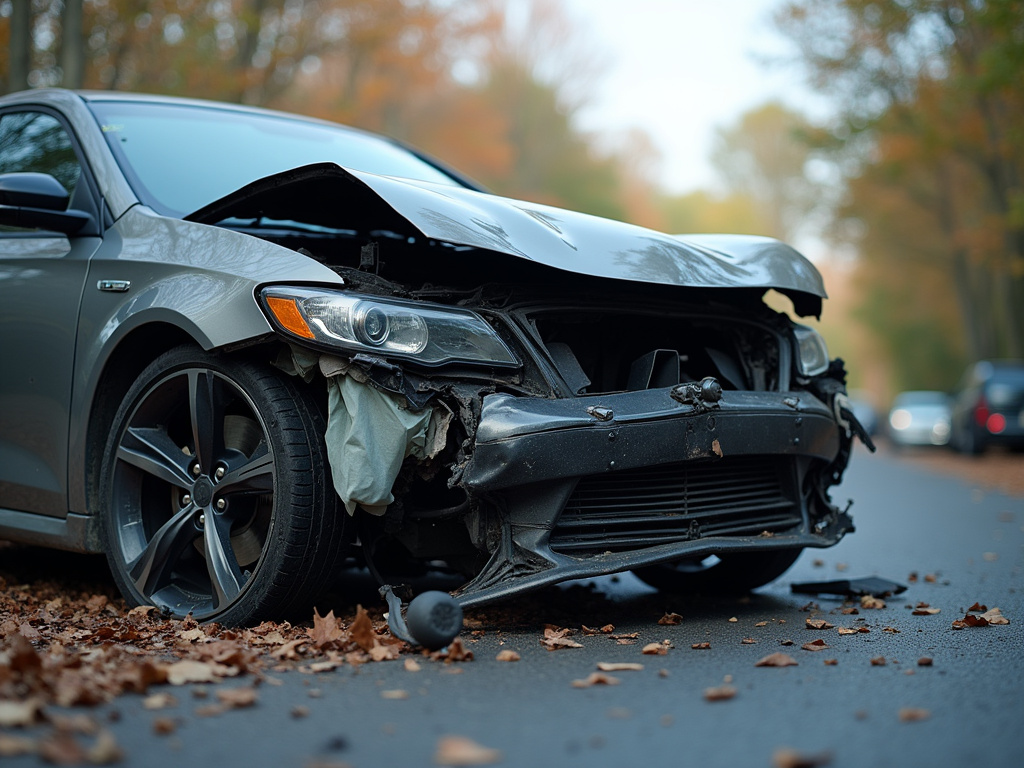 Car accident wreckage — serious injury lawyer phoenix