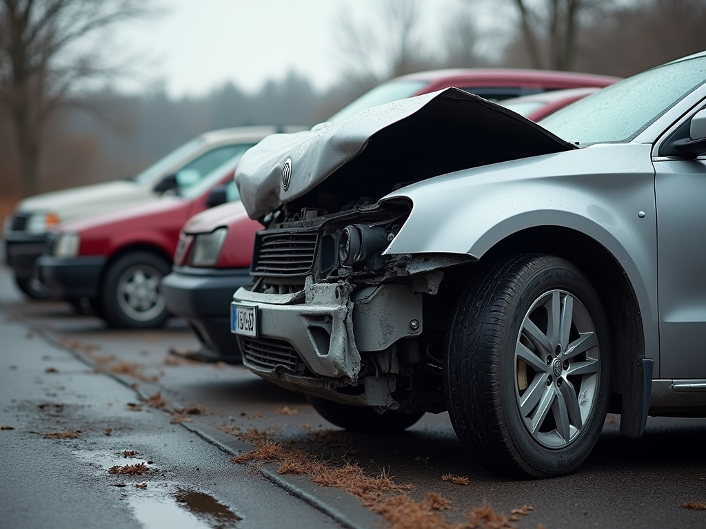 Car crash scene — car accident lawyer phoenix