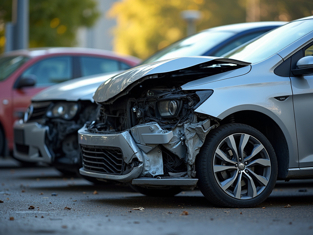 Car crash scene — car accident lawyer phoenix