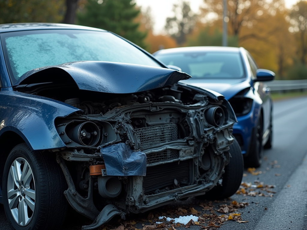 Car crash wreckage — car accident lawyer phoenix