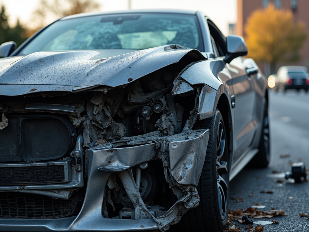 Car crash wreckage — car accident lawyer phoenix