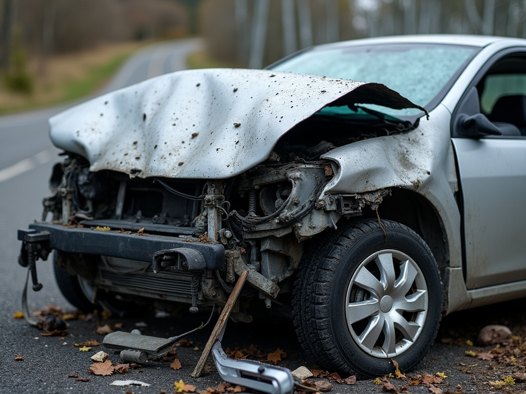 Car crash wreckage — car accident lawyer phoenix