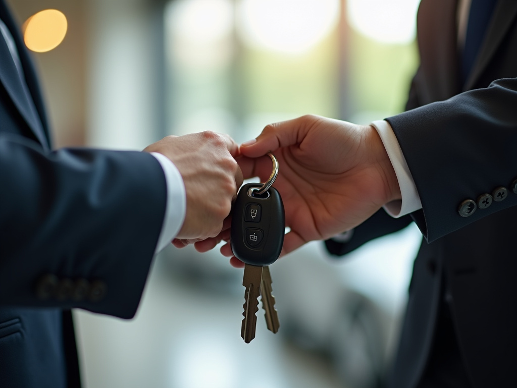 Car keys handoff — Missouri title loans