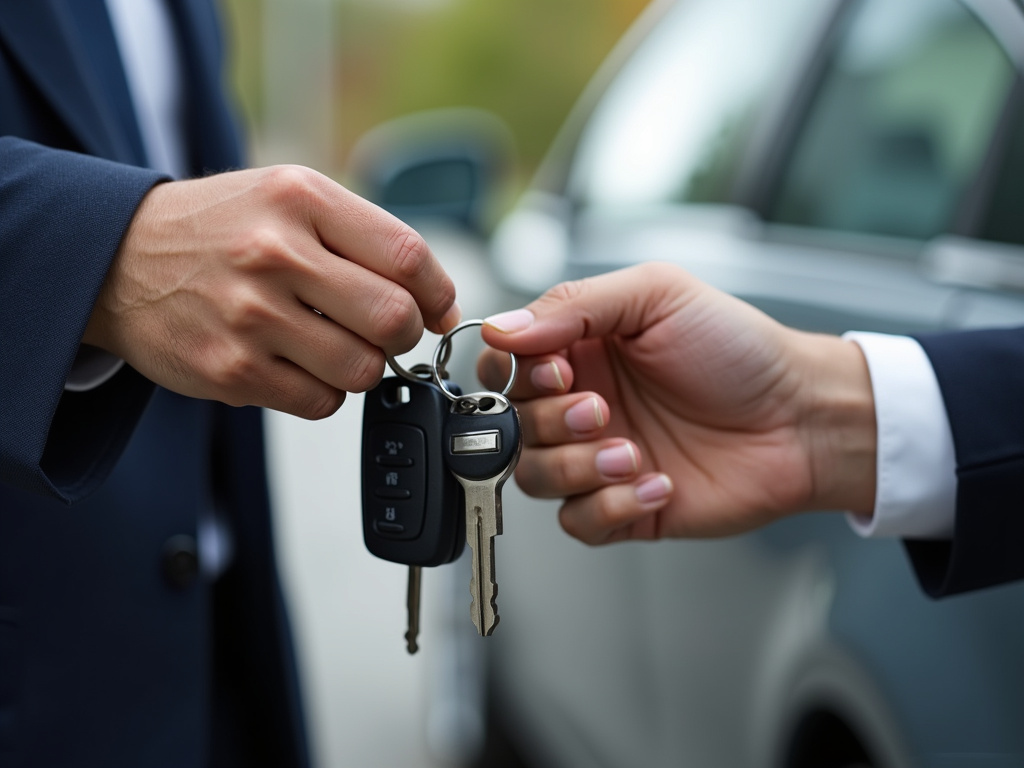 Car keys handoff — title loans massachusetts