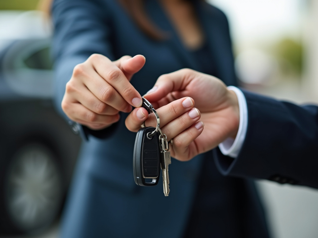 Car keys handoff — title loans washington