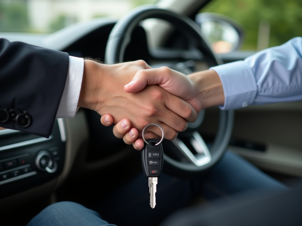 Car keys handoff — title loans washington