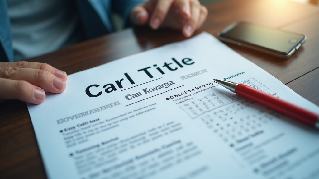 Borrow Against Your Car in Washington: Loan Limits Explained