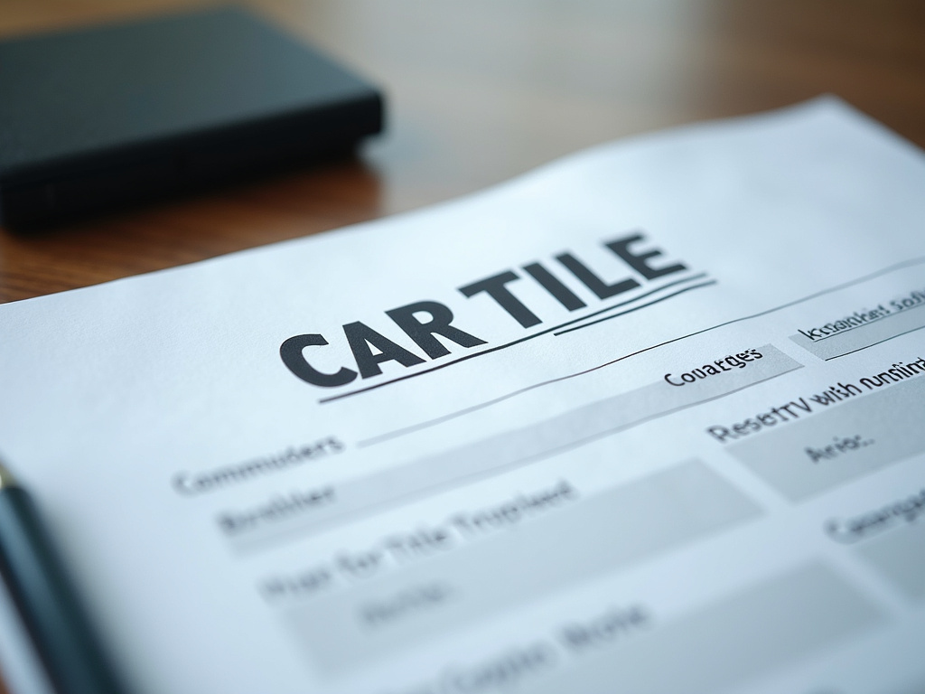 Car title document — title loans massachusetts