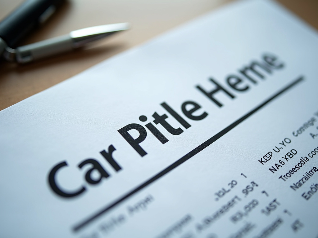 Car title document — title loans new jersey