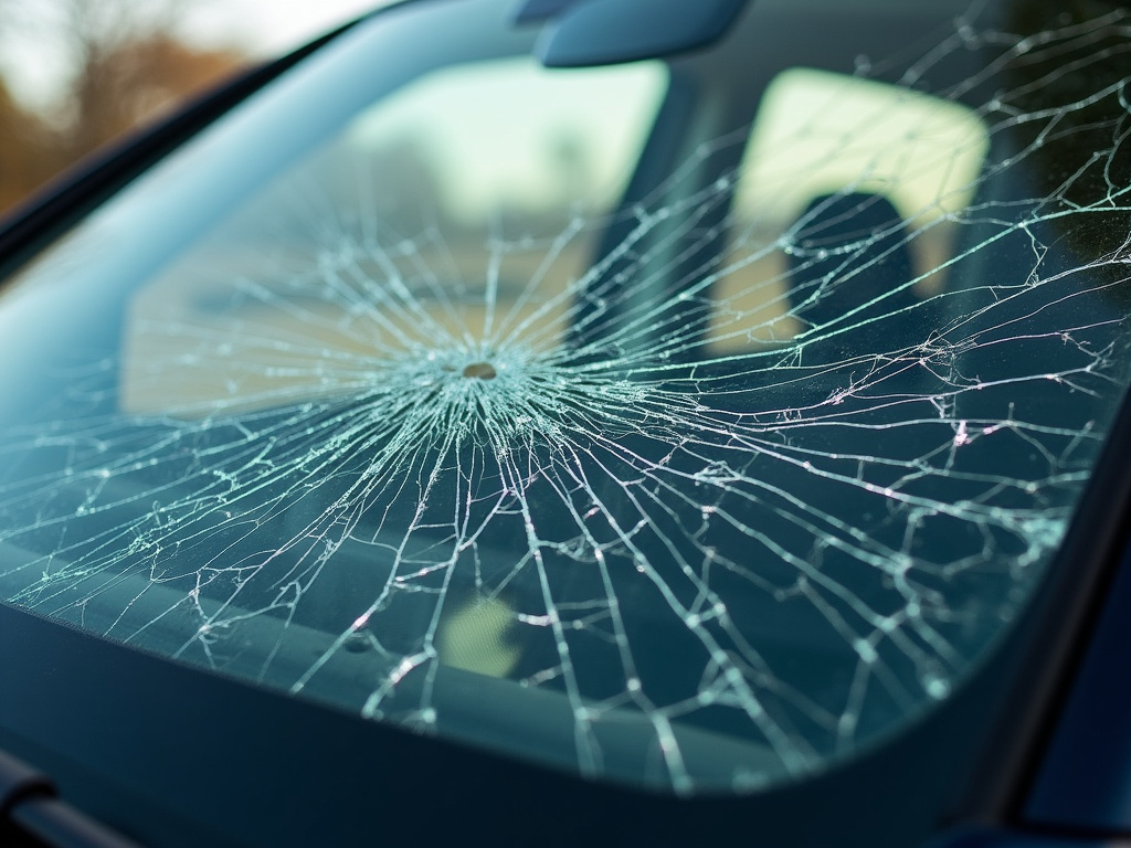 Cracked windshield — rideshare accident lawyer phoenix