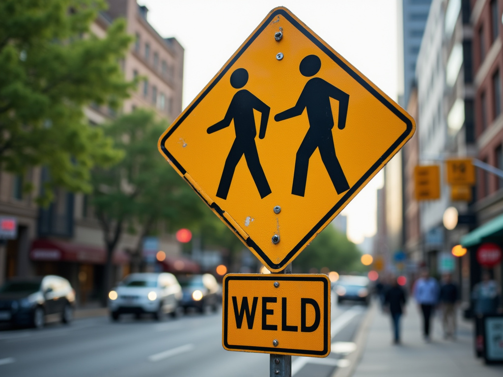 Crosswalk sign — solar traffic light