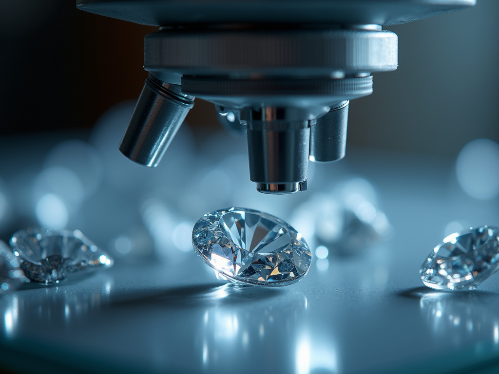 Diamond loupe inspection — lab grown diamonds