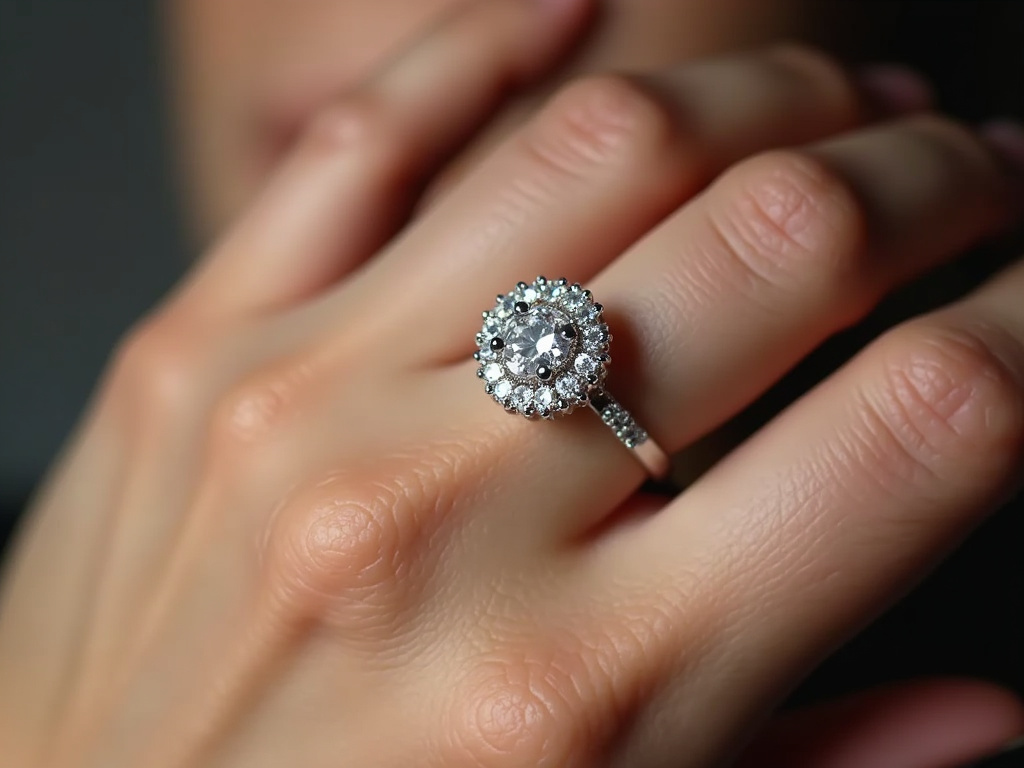 Diamond ring — lab grown diamonds