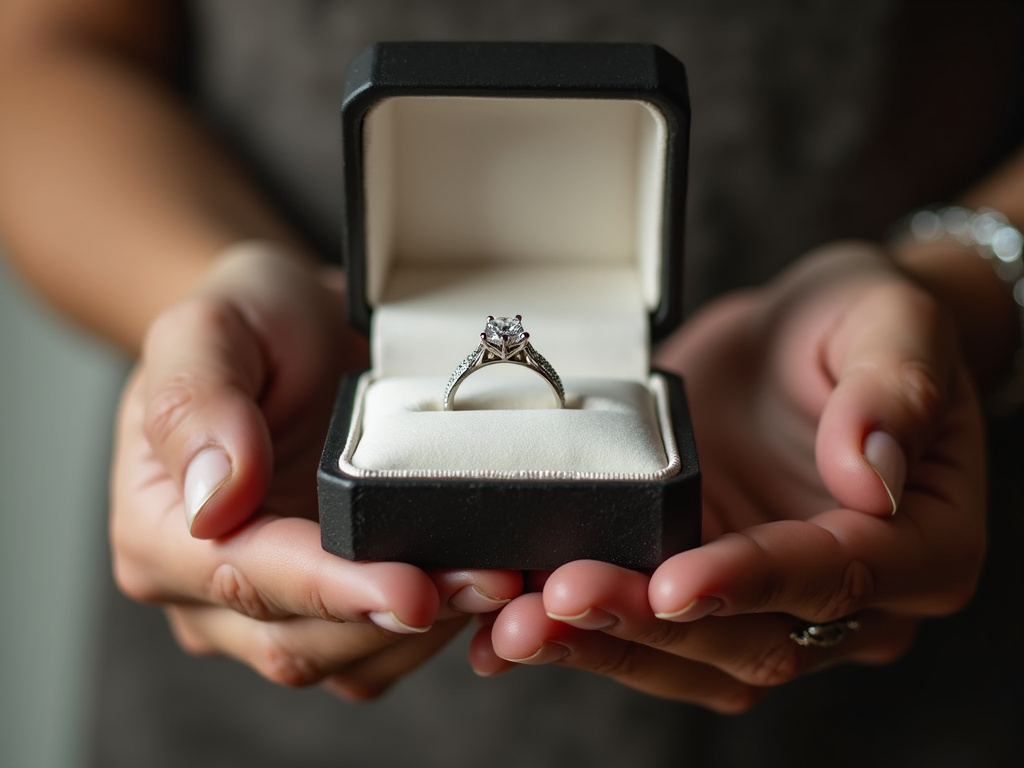 Engagement ring box — lab grown diamonds
