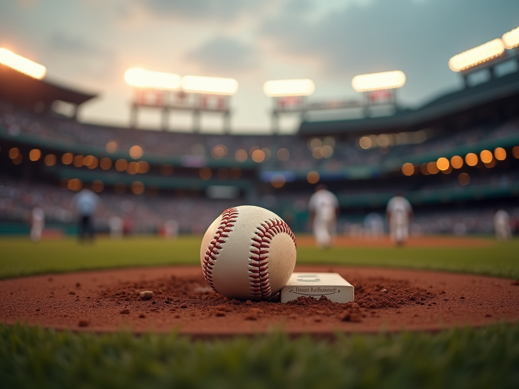 Evening baseball game — sports field solar lighting